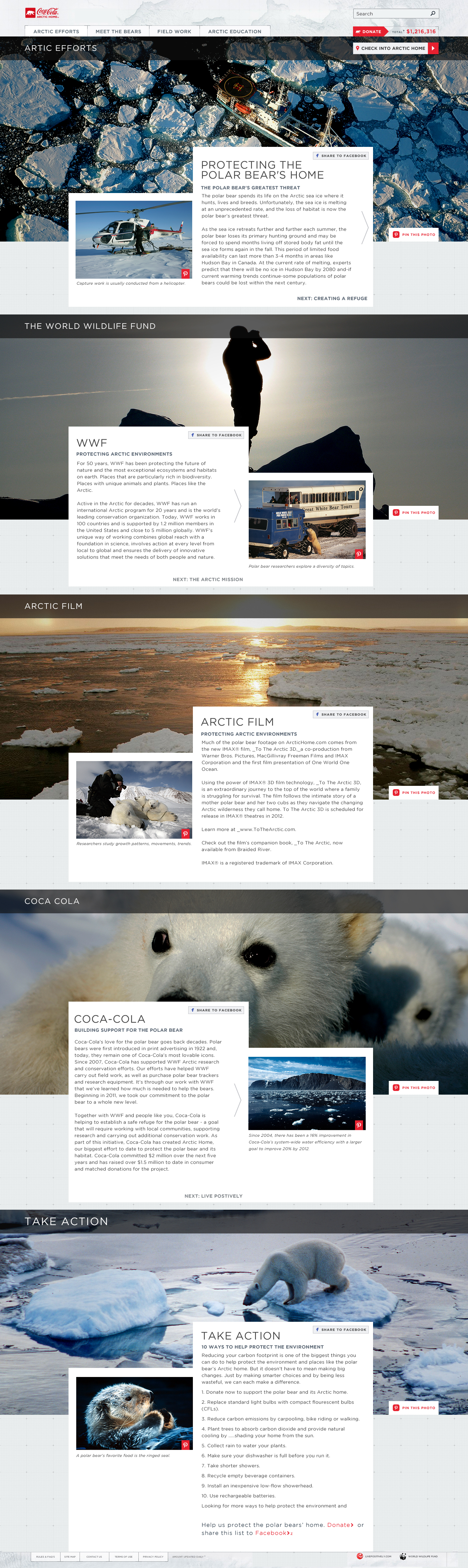 Arctic Efforts Landing Page