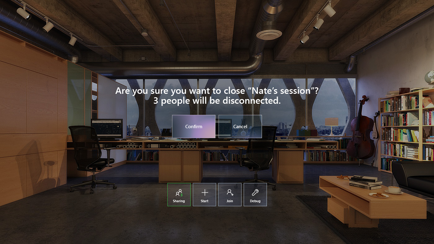 HoloToolkit Sharing UI