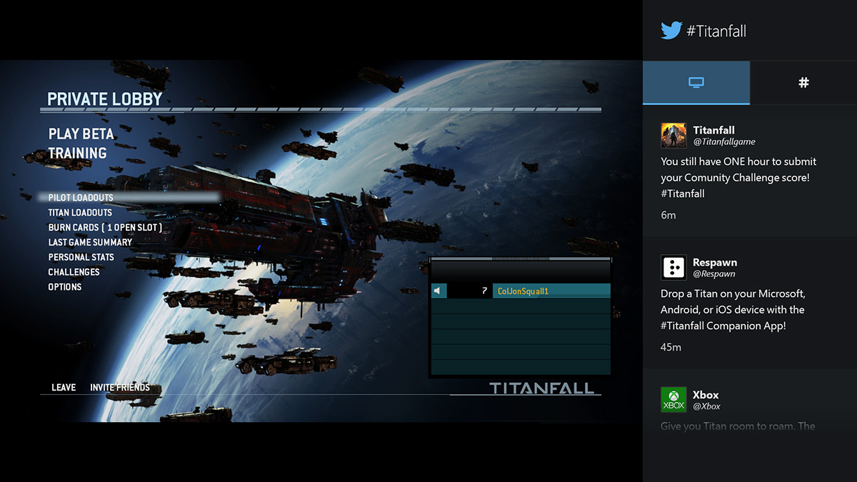 Xbox One Twitter Companion App