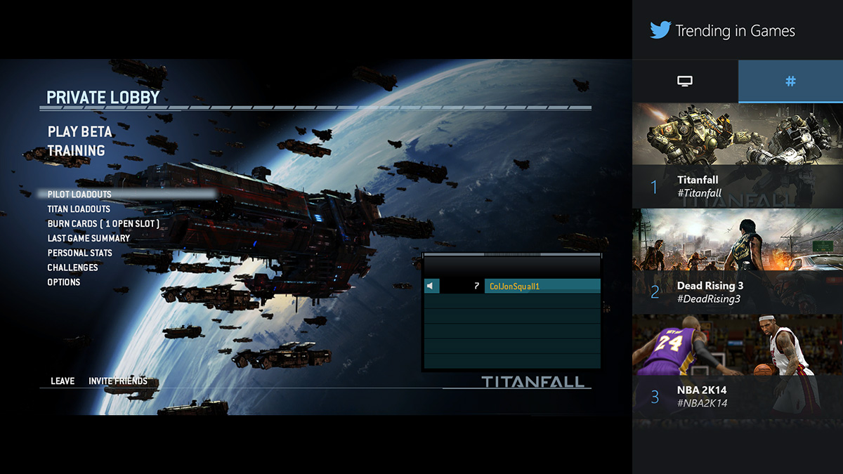 Xbox One Twitter Companion App
