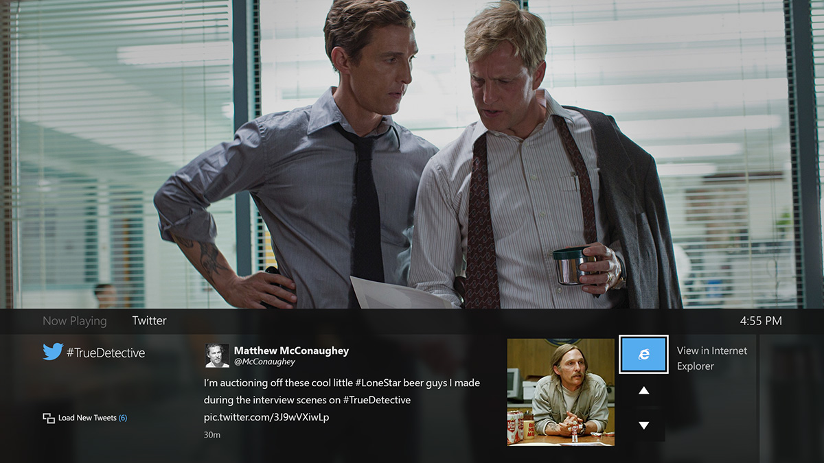 Twitter on Xbox One - Mini Guide Feed